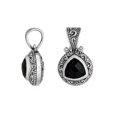 AP-6290-OX Sterling Silver Pendant With Black Onyx Jewelry Bali Designs Inc